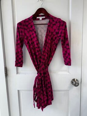 Diane Von Furstenberg Printed Wrap Dress